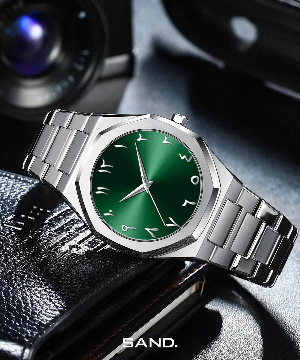 Sand Silver Arabic Black - Sand Watches