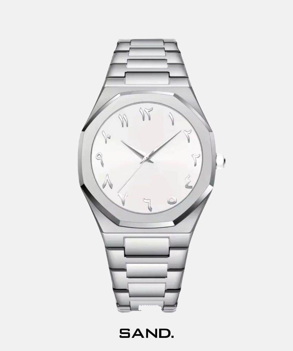 Sand Silver Arabic Green - Sand Watches