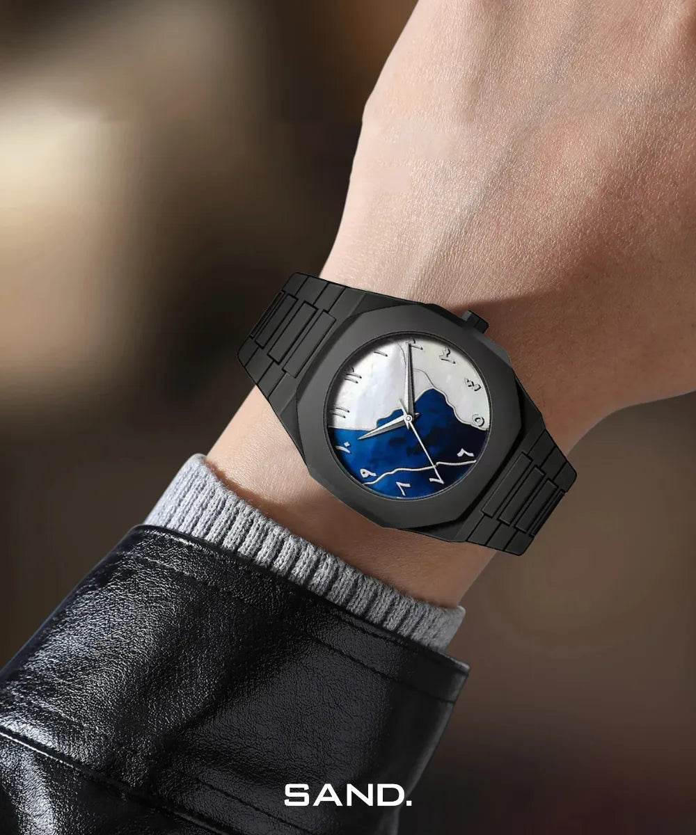 Sand Blue White Arabic - Sand Watches