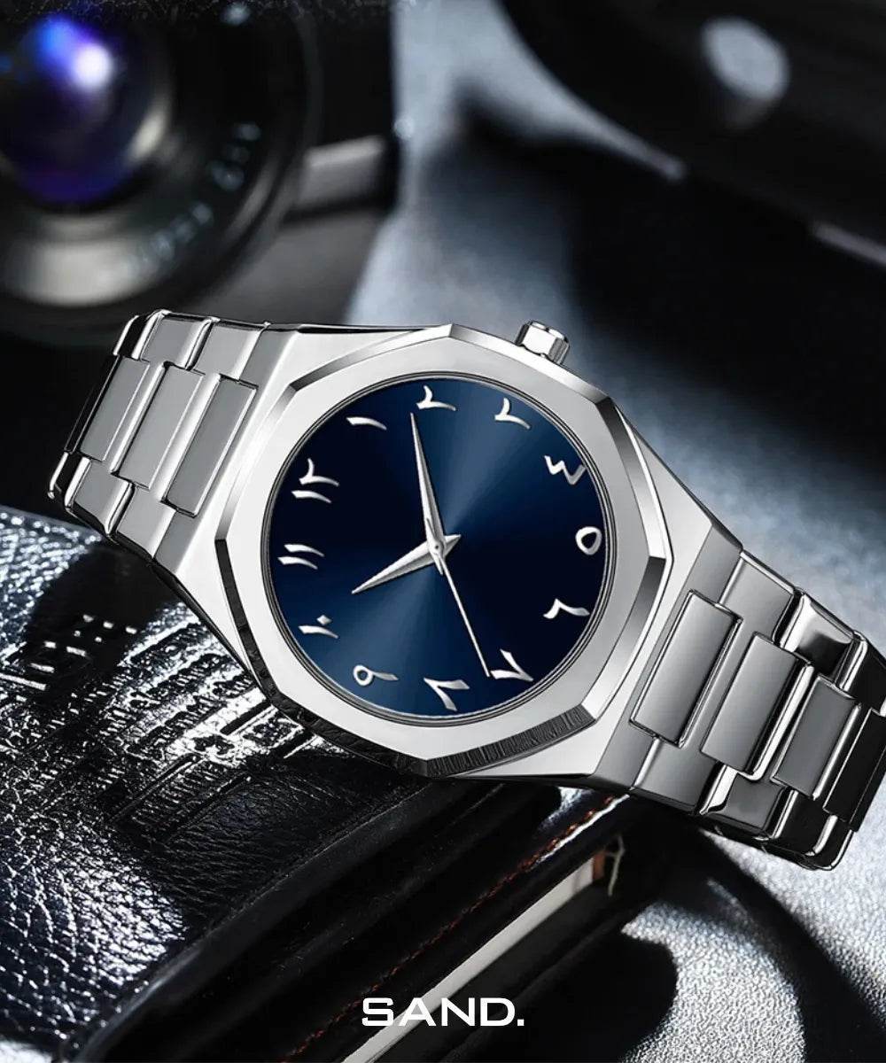 Sand Silver Arabic Black - Sand Watches