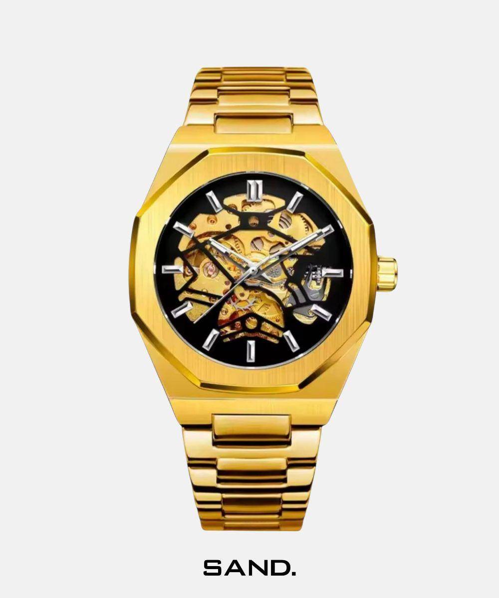 Sand Automatic Skeleton Oak Silver - Sand Watches