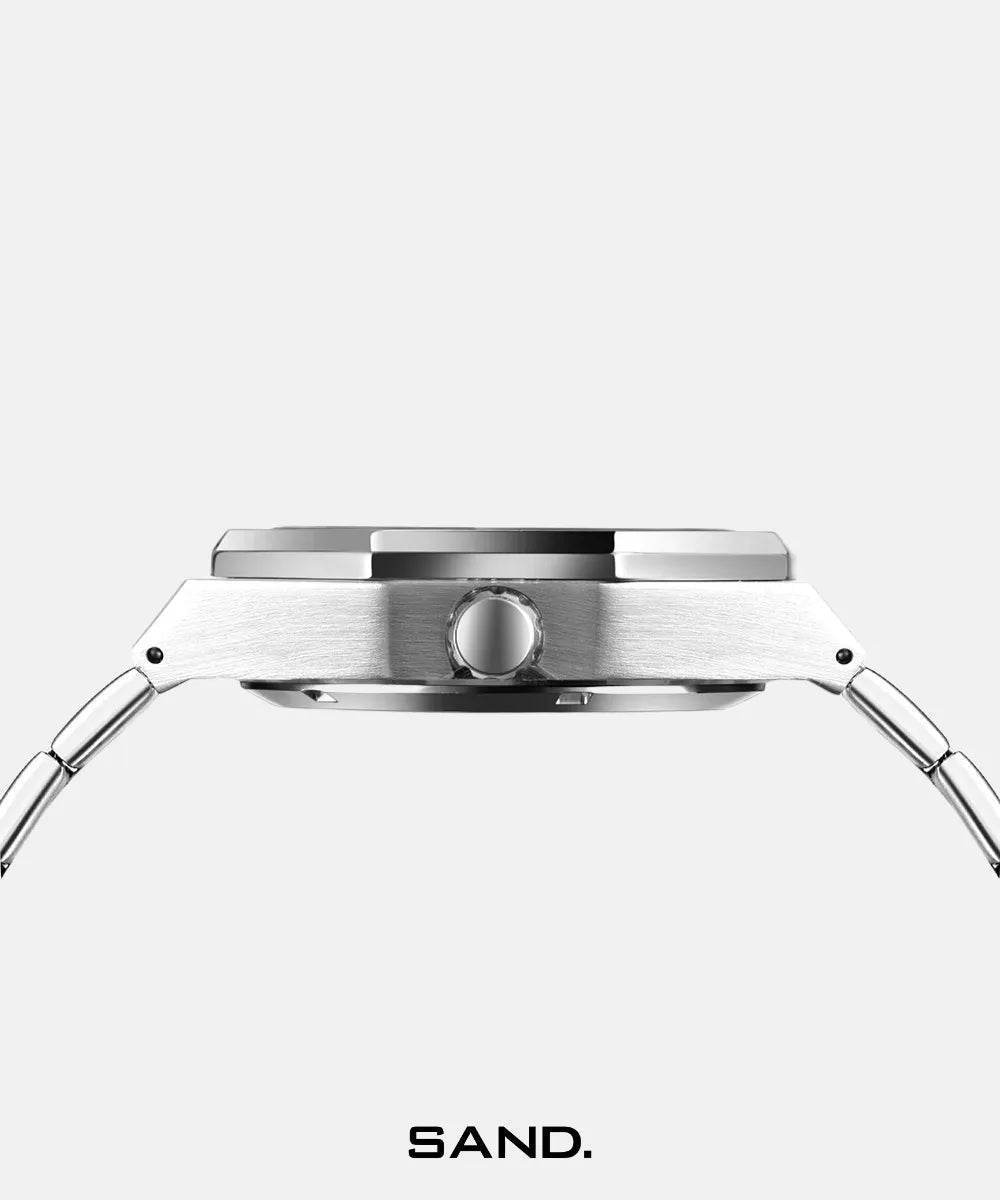 Sand Automatic Skeleton Oak Silver - Sand Watches