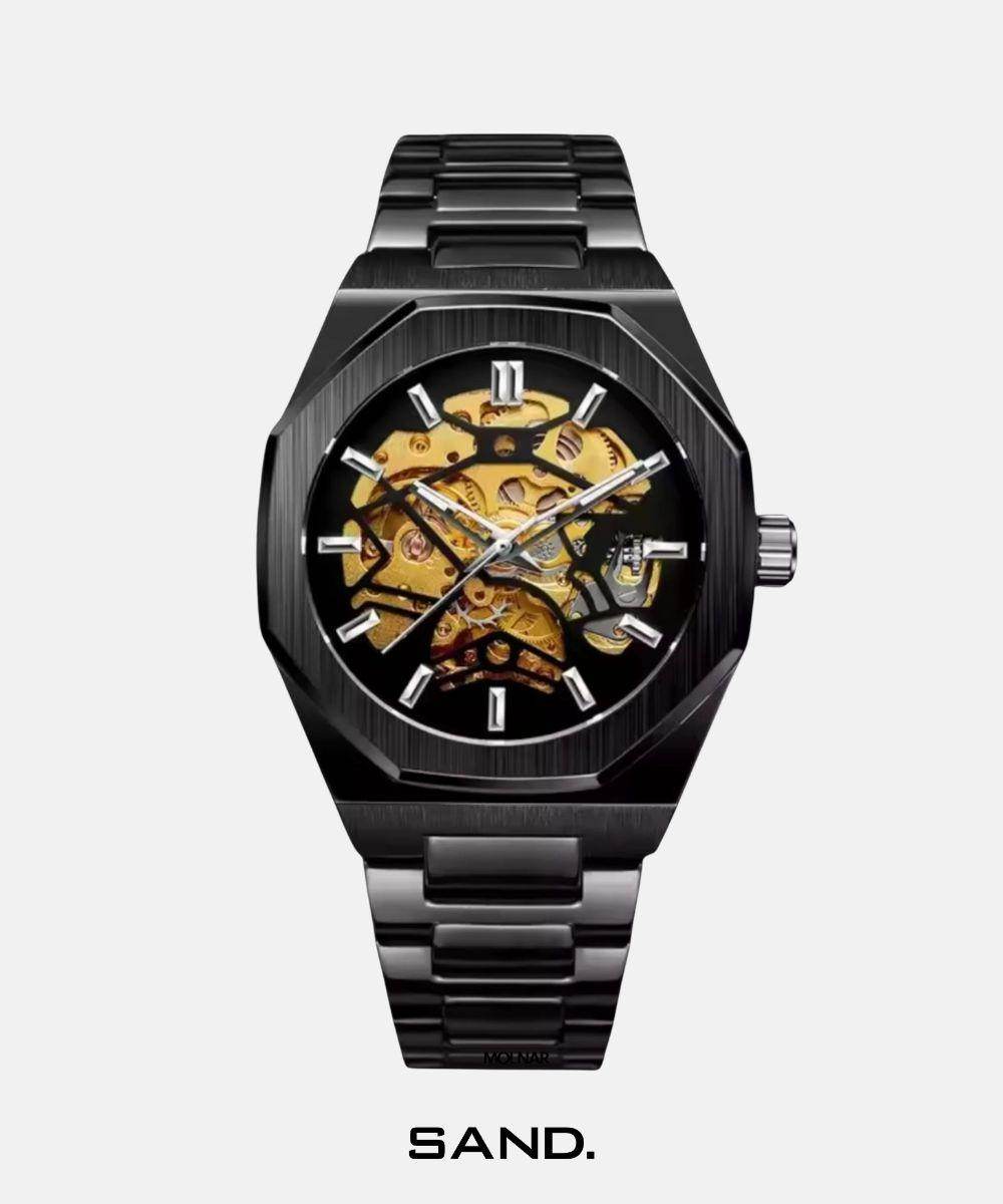 Sand Automatic Skeleton Oak Silver - Sand Watches