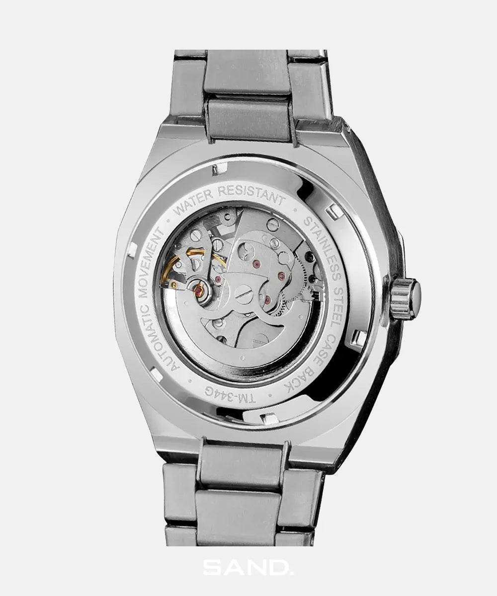 Sand Automatic Skeleton Oak Silver - Sand Watches