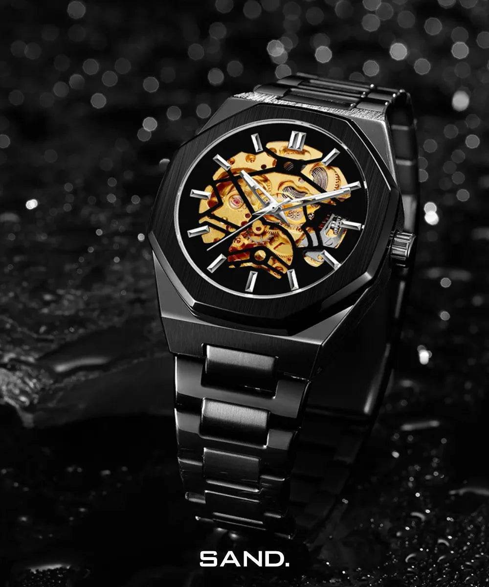 Sand Automatic Skeleton Oak Silver - Sand Watches