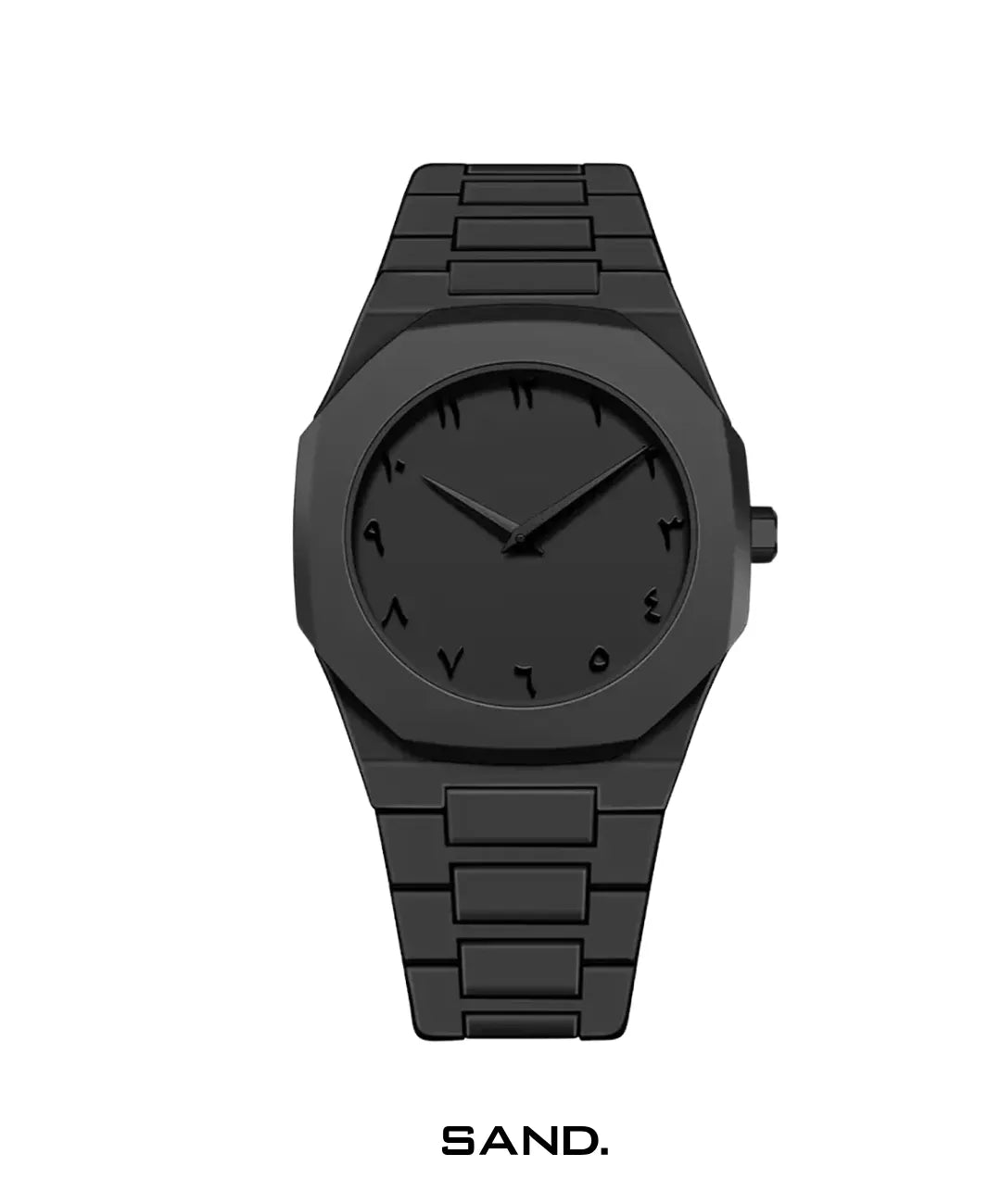 Relógio-Polycarbon-Arabic-Black-Sand